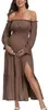 Bohemian Maternity Dress met Lange Mouwen Productafbeelding-voorbeeld 3