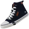 Mustang Damen High-Top Canvas Sneaker Blau Produktbild-Vorschau 1