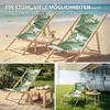 ECD Germany 5er Set Liegestuhl klappbar Tropical Grün-Weiß Produktbild-Vorschau 6