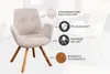 riess-ambiente Drehbarer Design Stuhl BALTIC beige Bouclé Produktbild-Vorschau 12