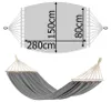 Verk 27122 Hamaka Houpací síť dřevo 220 x 150 cm šedá Náhled obrázku produktu 2