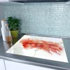 Spritzschutz Herdabdeckplatte Schneidebrett aus Glas Text Produktbild-Vorschau 2