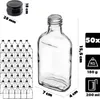 Fiaschetta KADAX 200ml, 50 pezzi, bottigliette di vetro con Anteprima dell’immagine prodotto 3