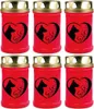 Grabkerze Rot 6er Pack, Brenndauer: 48 Stunden ( je Kerze Produktbild-Vorschau 1
