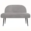 vidaXL Banc rembourré avec dossier, gris clair, 110 x 60 x Voir les images du produit 3