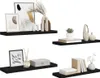 Półki Ścienne, 4 Szt., Czarne, 80 X 23,5 X 3,8 Cm, Mdf Podgląd zdjęcia produktu 14