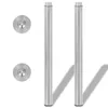 2 x gambe telescopiche in nichel spazzolato 710 mm-1100 mm Anteprima dell’immagine prodotto 2