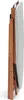A folded ironing board shown from the side. Produktbild-Vorschau