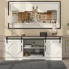 Merax Lowboard Armoire TV avec 2 portes coulissantes et Voir les images du produit 2