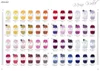 A grid of yarn skeins in various colors, each with a label. Produktbild-Vorschau