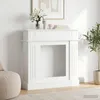 vidaXL Kaminumrandung Weiß 102 x 26 x 100 cm Holzwerkstoff Produktbild-Vorschau 2