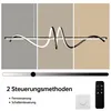 JDONG LED-Pendelleuchte, 90cm Schwarze Spirale Produktbild-Vorschau 3