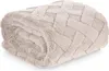 Koc mikroflano CARO 170x210 beżowy 340 GSM puszysty Podgląd zdjęcia produktu 2