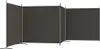 vidaXL 4 ks Paraván hnedý 698x180 cm Látka Náhľad obrázku produktu 5