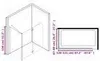vidaXL Accessorio da bagno 2 pieghevole ESG 120x68x130 cm Anteprima dell’immagine prodotto 6