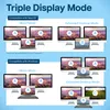 Diagram showing triple display modes for MacOS and Windows. Produktbild-Vorschau