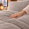 Bettwäsche Winter Flausch Fleece Cashmere Touch Uni Wende Produktbild-Vorschau 2