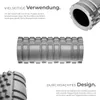 tectake® Faszienrolle mit verschiedenen Noppenzonen leichte Produktbild-Vorschau 3
