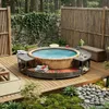 vidaXL Whirlpool surround Grey Poly Rattan Náhled obrázku produktu 3