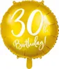 Palloncino in foil con scritta 30° compleanno 45cm oro Anteprima dell’immagine prodotto 15