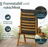 BURI Hochlehner Auflagen 117x49x6 cm - wetterfeste Produktbild-Vorschau 4