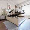 Polsterbett 180x200cm mit Stauraum, LED-Beleuchtung und Produktbild-Vorschau 8