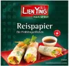 A package of rice paper for spring rolls, with an image of spring rolls and a dipping sauce. Anteprima dell’immagine prodotto