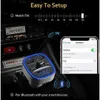 2er Auto Bluetooth FM Transmitter, Blaue Umgebende Leuchte Produktbild-Vorschau 3