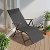 COSTWAY - 1 transat pliable, chaise longue avec dossier Voir les images du produit 2