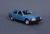 A blue Mercedes 190E model car is displayed on a gray background. Náhled obrázku produktu