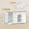 HOMCOM Sideboard Küchenschrank mit 4 Türen, Schublade, Produktbild-Vorschau 3