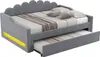 Praktisches Tagesbett mit Ausziehbett, LED-Beleuchtung und Produktbild-Vorschau 8