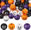 120 Stück Halloween Holzperlen für Armbänder,16mm Perlen Produktbild-Vorschau 1