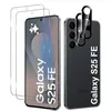 A product shot showing screen protectors and camera lens protectors for a Samsung Galaxy S25 FE. Produktbild-Vorschau