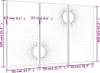 vidaXL 3-tlg. Garten-Wanddeko 105x55 cm Cortenstahl Produktbild-Vorschau 7