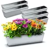 BigDean 6er Set Zink Paletten Blumenkästen - Einsatz 38cm Produktbild-Vorschau 1