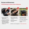 Utschak Ø44cm 2mm Stahl Feuerofen mit Abzugsrohr Produktbild-Vorschau 9