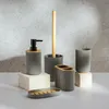HOMLA Badezimmerset LORETO Grau 5er-Set Produktbild-Vorschau 5