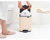 Brabantia Bo, 7 L, Obdĺžnikový, Oceľ, Béžová, Plast, Pedál Náhľad obrázku produktu 21