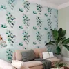 Vlies Fototapete - Mint nature - uniform pattern in floral Produktbild-Vorschau 1