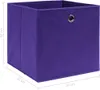 vidaXL Úložné boxy 4 ks. Fialové 32x32x32 cm Látka Náhled obrázku produktu 4