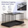 SONGMICS Kleintiergehege Hasenkäfig XXL mit Bodenmatte und Produktbild-Vorschau 13