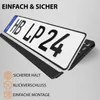 2 Stück Kennzeichenhalter in Schwarz Nummernschild Produktbild-Vorschau 5