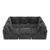 Merax 6-Sitzer XXL L Form Ecksofa, Modulsofa mit Produktbild-Vorschau 8