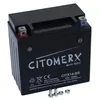 A black motorcycle battery is shown against a white background. Náhľad obrázku produktu