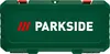 A closed green tool case with the brand name PARKSIDE in white text and a red logo. Produktbild-Vorschau