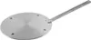 A silver induction adapter plate with a handle, shown on a white background. Náhled obrázku produktu