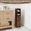 GOPLUS Badezimmerschrank schmal, Badschrank mit 3-stufig Produktbild-Vorschau 4