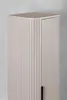 A close-up of a tall, narrow cabinet with a fluted front and a dark handle. Produktbild-Vorschau