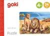 Goki Mini puzzle en bois - Animaux sauvages Voir les images du produit 1